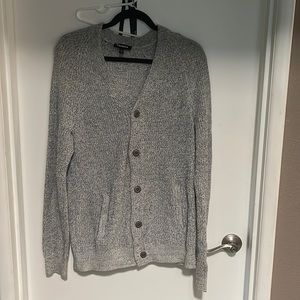 Mens gray cardigan